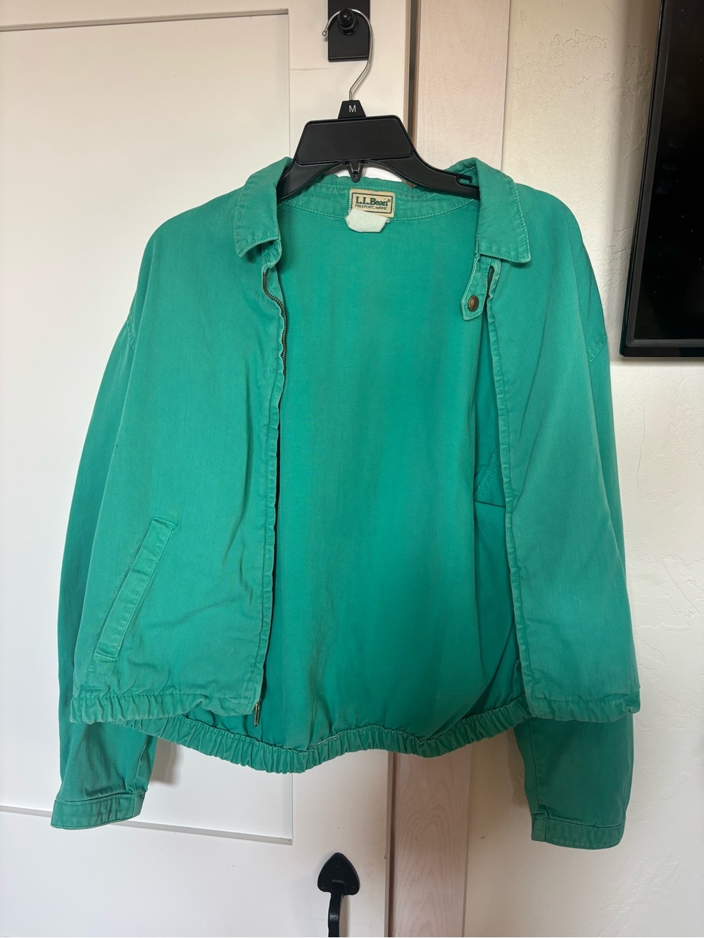 L.L. Bean Teal Green Women's Bomber Jacket